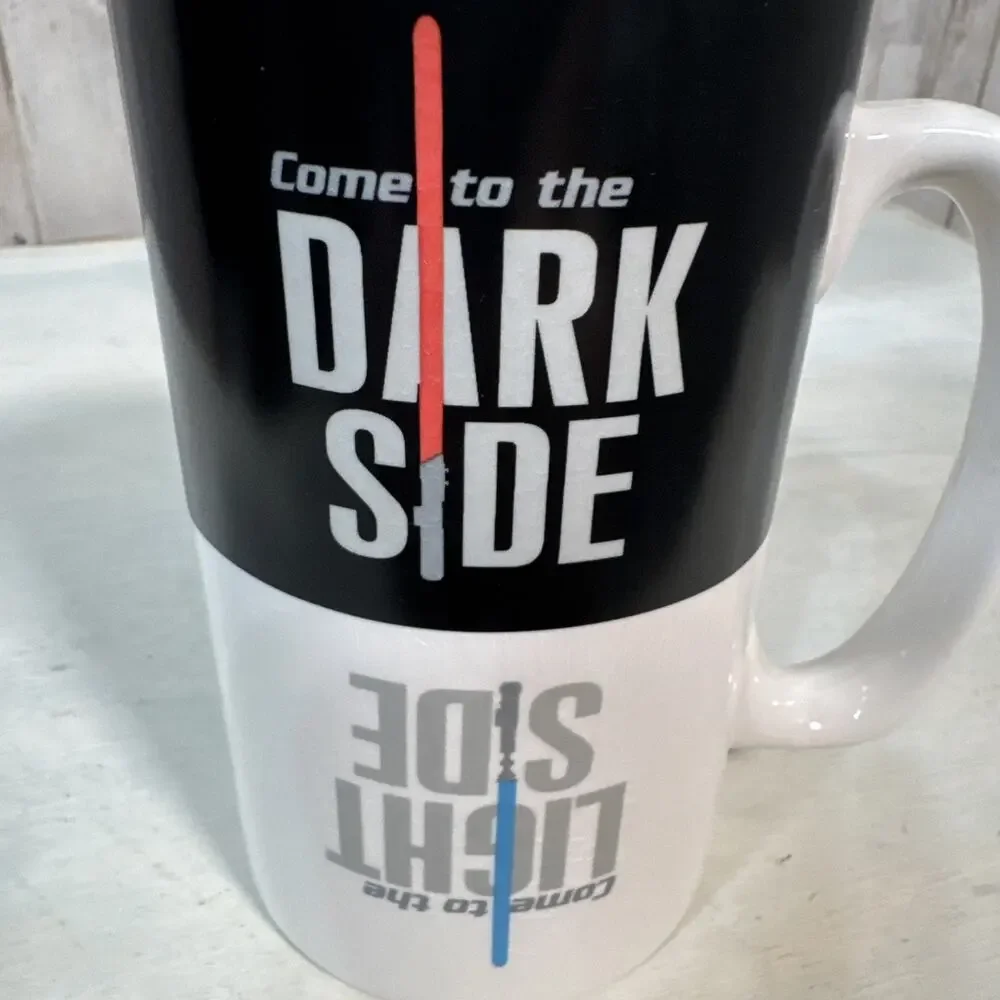 2012 Hallmark Star Wars Light Side Dark Side Coffee Mug - Used Only As Display